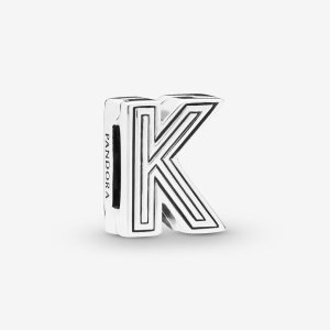 Klip Reflexions PANDORA Písmeno K - 798207 (obrázek pro) Klip Reflexions PANDORA Písmeno K - 798207