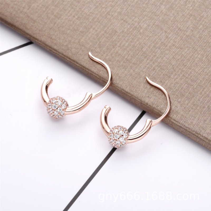 (obrázek pro) Kruhové náušnice PANDORA Pavé kuličky - 288294CZ - Zobrazit 3
