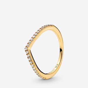(obrázek pro) Prsten PANDORA Shine Šumivé Wishbone 166316CZ