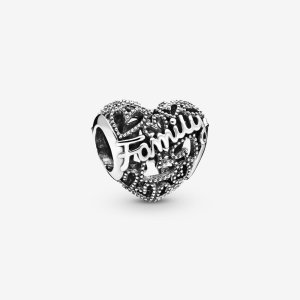 (obrázek pro) přívěsek PANDORA Srdce s rodinou - 798571C00