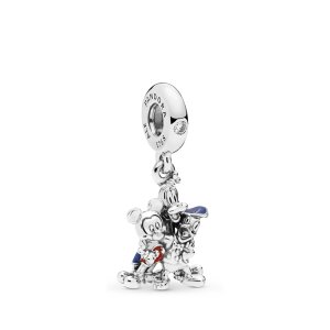 (obrázek pro) Visací přívěsek PANDORA Mickey Mouse a kachna Donald P-D-2717