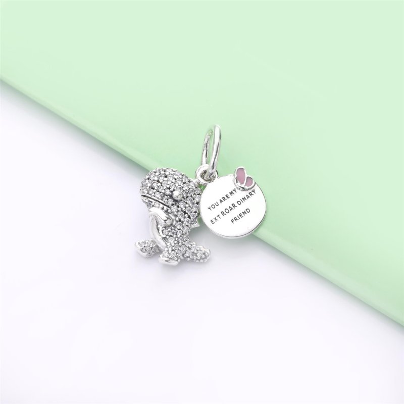 (obrázek pro) Visací přívěsek PANDORA Pavé dinosaur - 798186CZ - Zobrazit 2