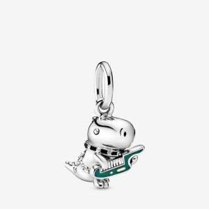 (obrázek pro) Visací přívěsek PANDORA Punkový Dino dinosaur - 798297ENMX