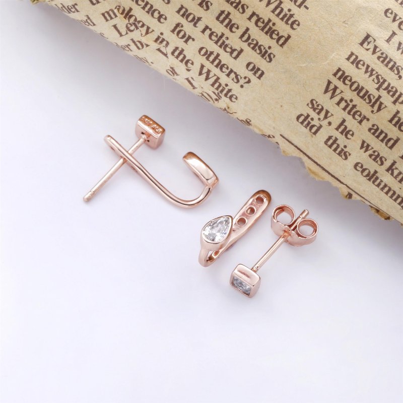 (obrázek pro) Pandora Peckové náušnice Geometrické tvary 288509C01 - Zobrazit 4
