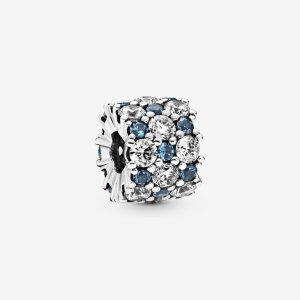 Pandora Přívěsek Modrý a čirý třpyt 798487C02 (obrázek pro) Pandora Přívěsek Modrý a čirý třpyt 798487C02
