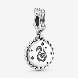Pandora Visací přívěsek Harry Potter, Zmijozel 798620C01 (obrázek pro) Pandora Visací přívěsek Harry Potter, Zmijozel 798620C01