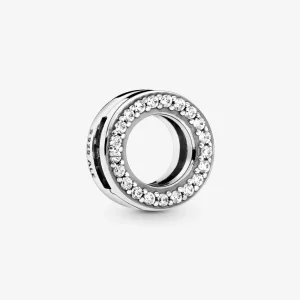 Pandora Klipový přívěsek Pavé kroužek 798600C01 (obrázek pro) Pandora Klipový přívěsek Pavé kroužek 798600C01