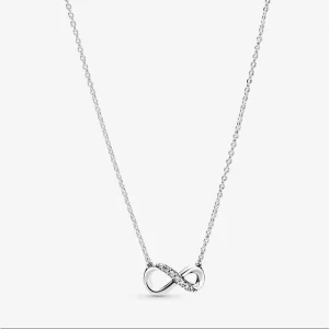 PANDORA Krátký náhrdelník Třpytivé nekonečno 398821C01 (obrázek pro) PANDORA Krátký náhrdelník Třpytivé nekonečno 398821C01
