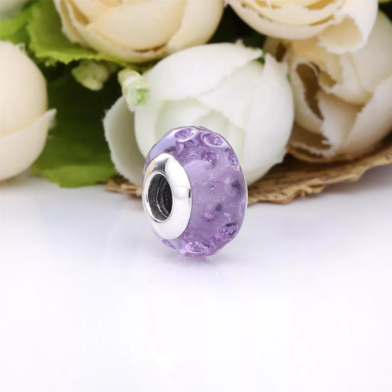 (obrázek pro) PANDORA Přívěsek Vlnité levandulové Murano sklo 798875C00 - Zobrazit 2
