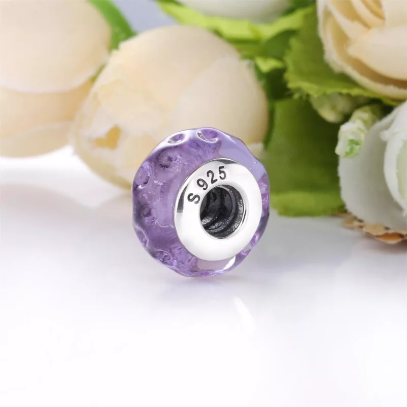 (obrázek pro) PANDORA Přívěsek Vlnité levandulové Murano sklo 798875C00 - Zobrazit 4
