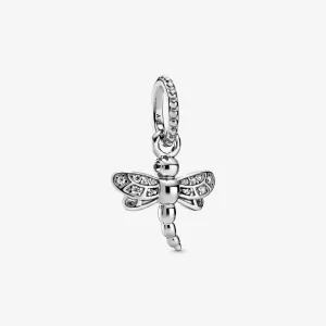 PANDORA Rose Gold Náhrdelníkový přívěsek Šumivá vážka 388803C02 (obrázek pro) PANDORA Rose Gold Náhrdelníkový přívěsek Šumivá vážka 388803C02