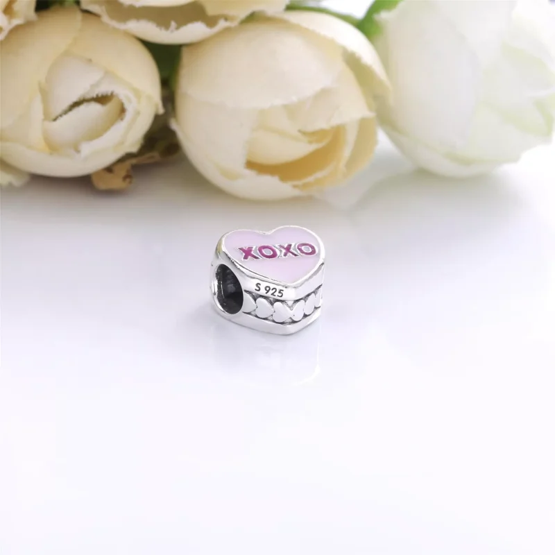 (obrázek pro) PANDORA Stříbrný Přívěsek Candy srdce ENG792015_19 - Zobrazit 4