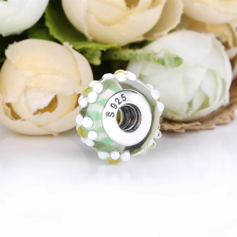 (obrázek pro) PANDORA Stříbrný Přívěsek Daisy Sklo Murano 798798C00 - Zobrazit 3