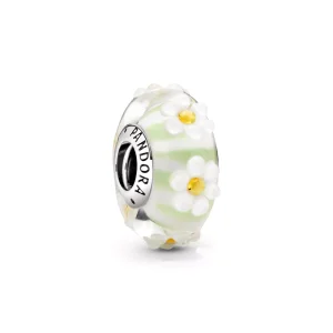 (obrázek pro) PANDORA Stříbrný Přívěsek Daisy Sklo Murano 798798C00