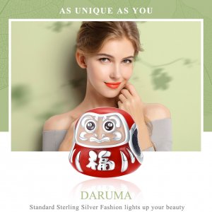 Stříbrné Přívěsek Itte Daruma SCC1087 jako Pandora