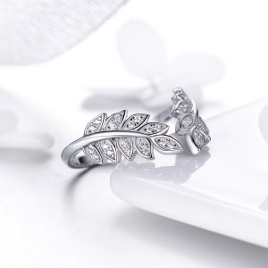 Stříbrné prsten Podzimní Listí SCR505, Kubická zirkonie, jako Pandora
