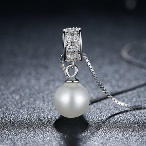 Náhrdelník s náhrdelníkovým perla SCN030 Pandora styl