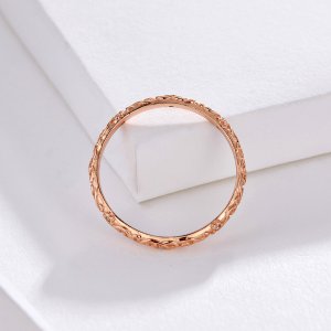 Rose Gold prsten Retro Vzory SCR514, Kubická zirkonie, jako Pandora