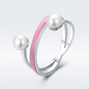 Stříbrné prsten Elegantní Geometrie SCR234 Pandora styl