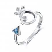 Stříbrné prsten Král Ryb SCR079, Kubická zirkonie, jako Pandora