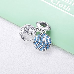 Visací přívěsek PANDORA Disney Elsa a Nokk z Ledového království - 798456C01