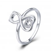 Stříbrné prsten Kočka SCR417, Kubická zirkonie, jako Pandora