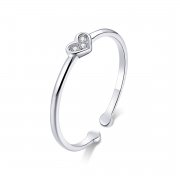 Stříbrné prsten Srdce Dámy SCR491, Kubická zirkonie, jako Pandora