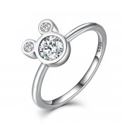 Stříbrné prsten Mickey SCR032, Kubická zirkonie, jako Pandora
