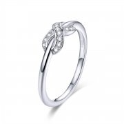 Stříbrné prsten Nekonečná Láska SCR494, Kubická zirkonie, jako Pandora