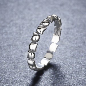 Stříbrné prsten Kočka SCR047 Pandora styl