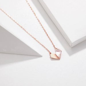 Rose Gold Náhrdelník Milujte Svůj Tvar SCN330 Pandora styl