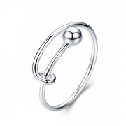 Stříbrné prsten Jednoduchý Život SCR520 Pandora styl