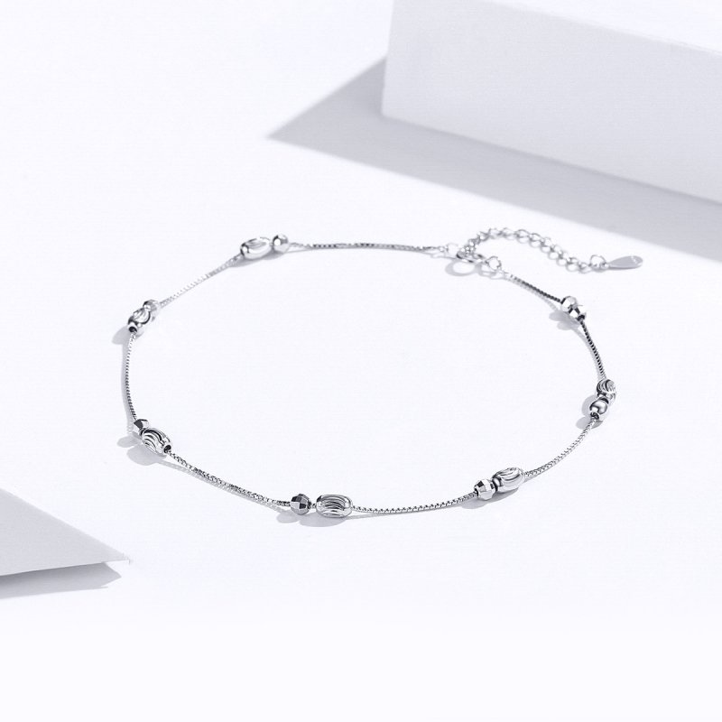 (obrázek pro) Stříbrné Anklet Malé Kulaté Korálky SCT010 jako Pandora - Zobrazit 2