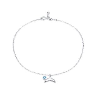Stříbrné Anklet Mořská Panna Ocas SCT004, Kubická zirkonie, Pandora styl (obrázek pro) Stříbrné Anklet Mořská Panna Ocas SCT004, Kubická zirkonie, Pandora styl