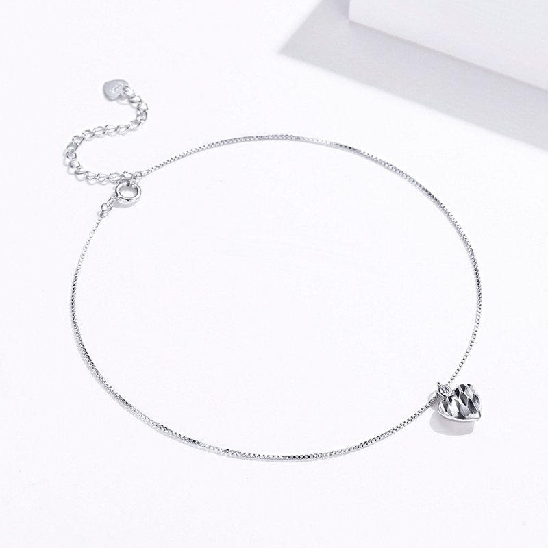(obrázek pro) Stříbrné Anklet Ve Tvaru Srdce SCT013 jako Pandora - Zobrazit 3