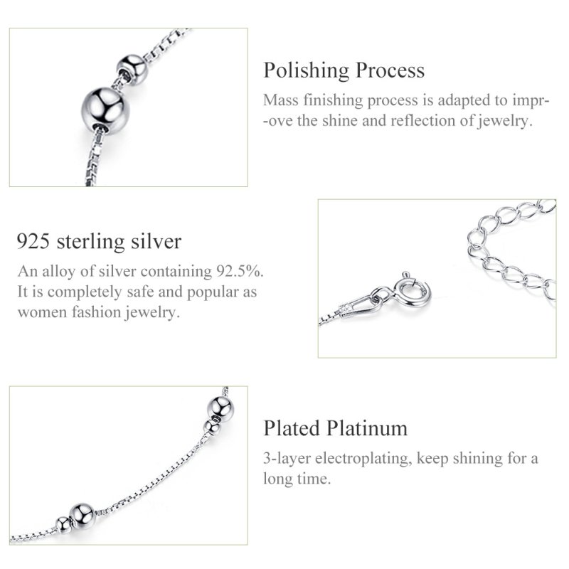 (obrázek pro) Stříbrné Anklet Vztah SCT005 jako Pandora - Zobrazit 5