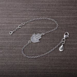 Náramek - symbol ochrany, sterlingové stříbro, kubická zirkonie, 16cm - 590505CZ PANDORA