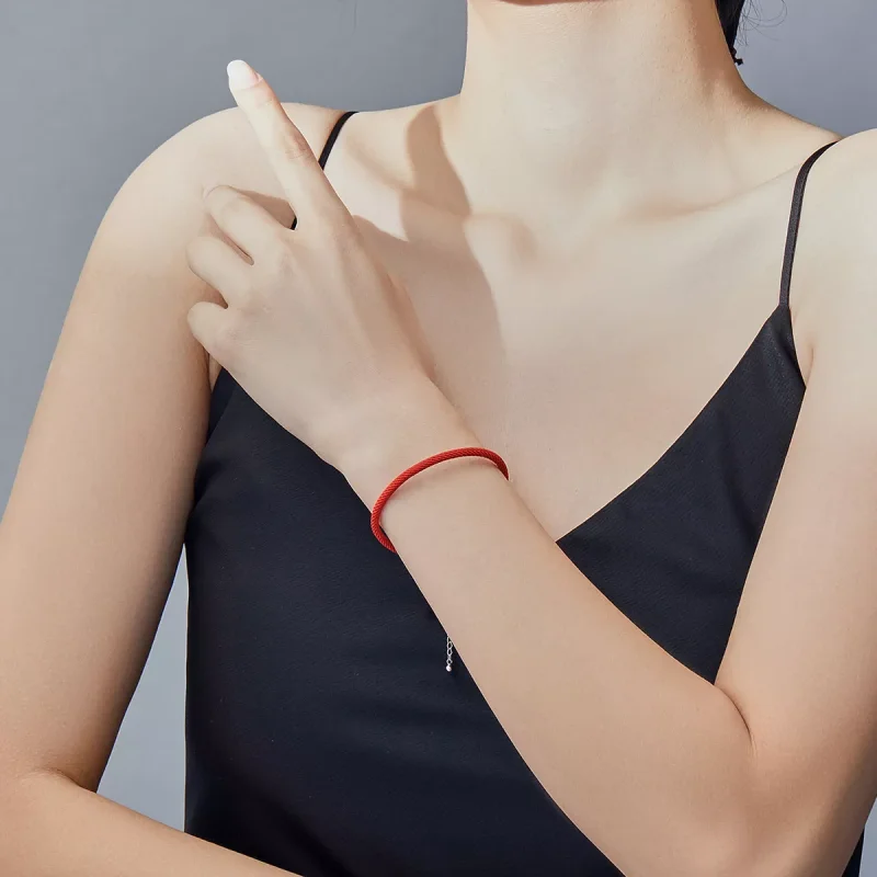 (obrázek pro) Náramek na šňůru Červená Lana SCB166 jako Pandora - Zobrazit 2