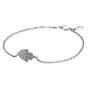 (obrázek pro) Náramek - symbol ochrany, sterlingové stříbro, kubická zirkonie, 16cm - 590505CZ PANDORA