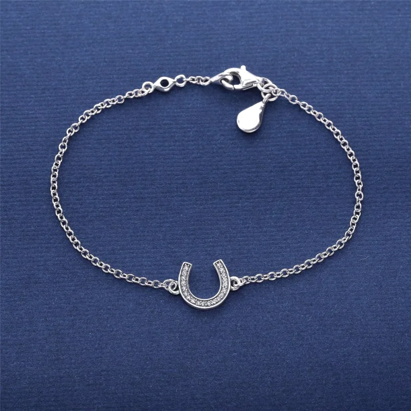 (obrázek pro) Náramek - symbol štěstí, sterlingové stříbro, kubická zirkonie, 16cm - 590507CZ - Zobrazit 2