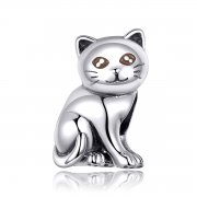 Stříbrné Přívěsek Roztomilá Kočka SCC1305 jako Pandora