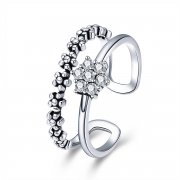 Stříbrné prsten Jemný Temperament SCR428, Kubická zirkonie, jako Pandora