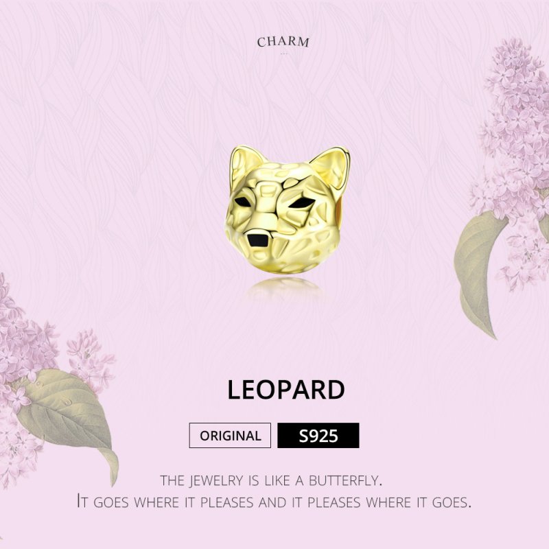 (obrázek pro) 14k Pozlacené Přívěsek Leopard SCC1252 jako Pandora - Zobrazit 2