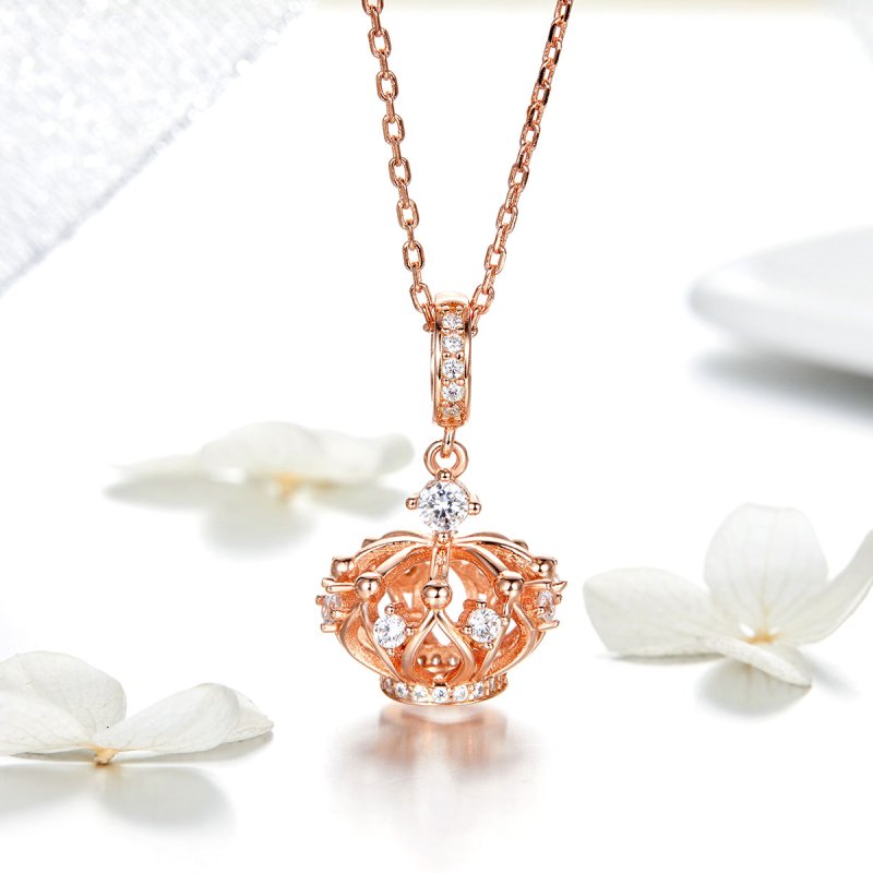 (obrázek pro) Rose Gold Přívěsek Královská Koruna SCC1121, Kubická zirkonie, Pandora styl - Zobrazit 2