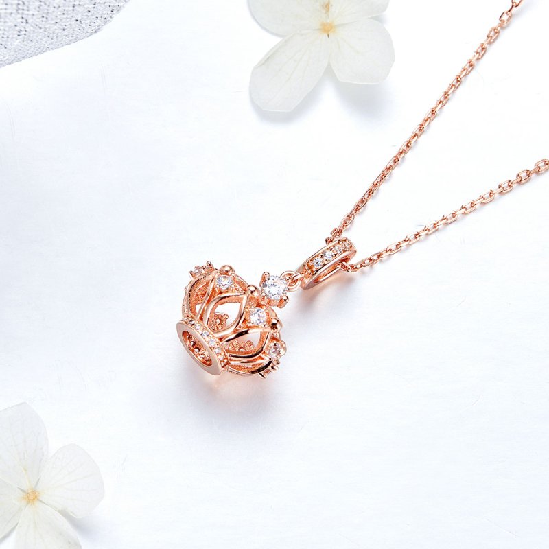 (obrázek pro) Rose Gold Přívěsek Královská Koruna SCC1121, Kubická zirkonie, Pandora styl - Zobrazit 5