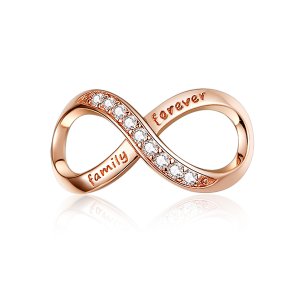 (obrázek pro) Rose Gold Přívěsek Nekonečno SCC1146-C, Kubická zirkonie, Pandora styl