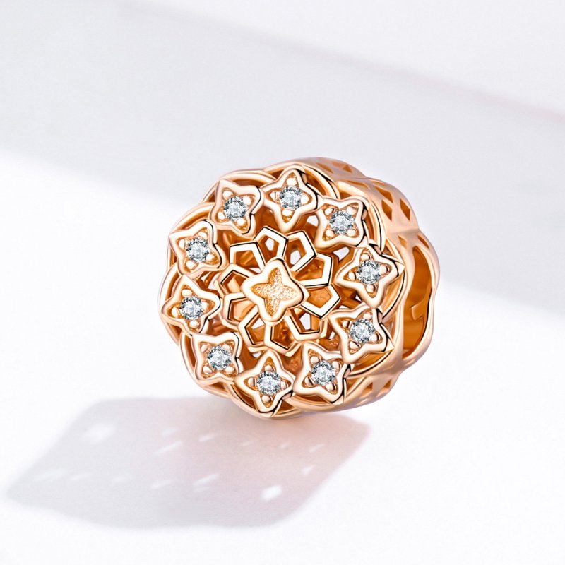 (obrázek pro) Rose Gold Přívěsek Růžové Okno SCC1279, Kubická zirkonie, Pandora styl - Zobrazit 2