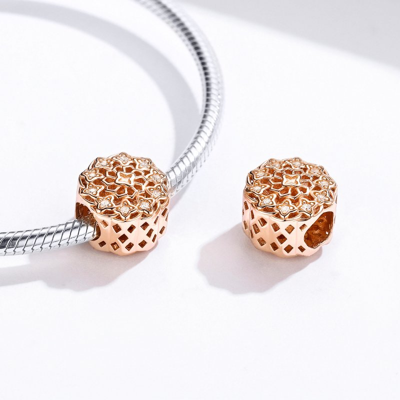 (obrázek pro) Rose Gold Přívěsek Růžové Okno SCC1279, Kubická zirkonie, Pandora styl - Zobrazit 4