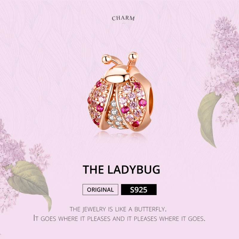 (obrázek pro) Rose Gold Přívěsek Slunéčko Sedmitečné SCC1120-C, Kubická zirkonie, Pandora styl - Zobrazit 2