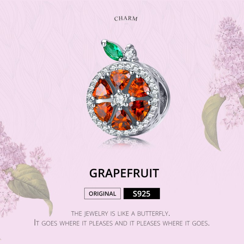 (obrázek pro) Stříbrné Přívěsek Grapefruit SCC1277, Kubická zirkonie, Pandora styl - Zobrazit 2